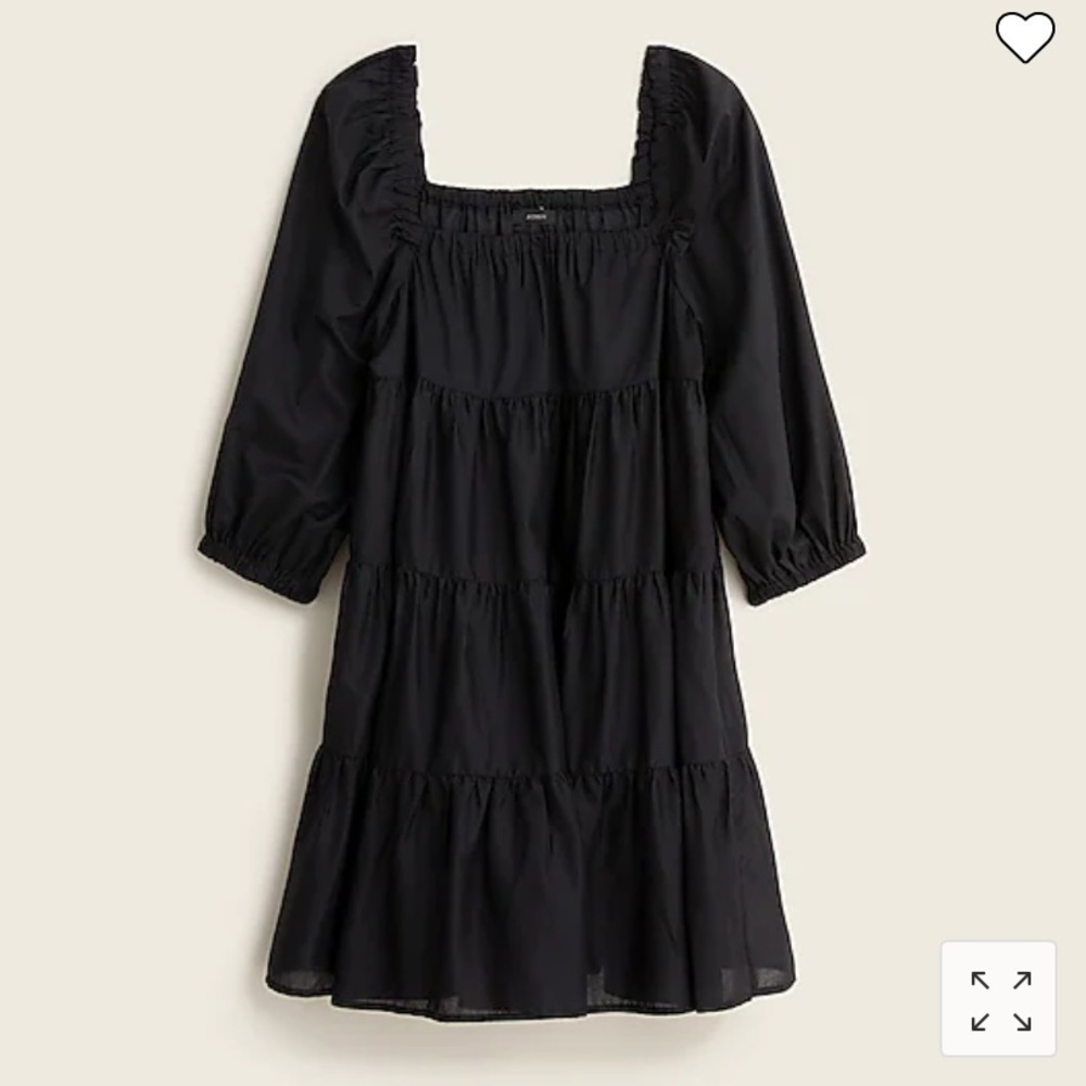 J Crew Puff-sleeve cotton voile beach dress BC099